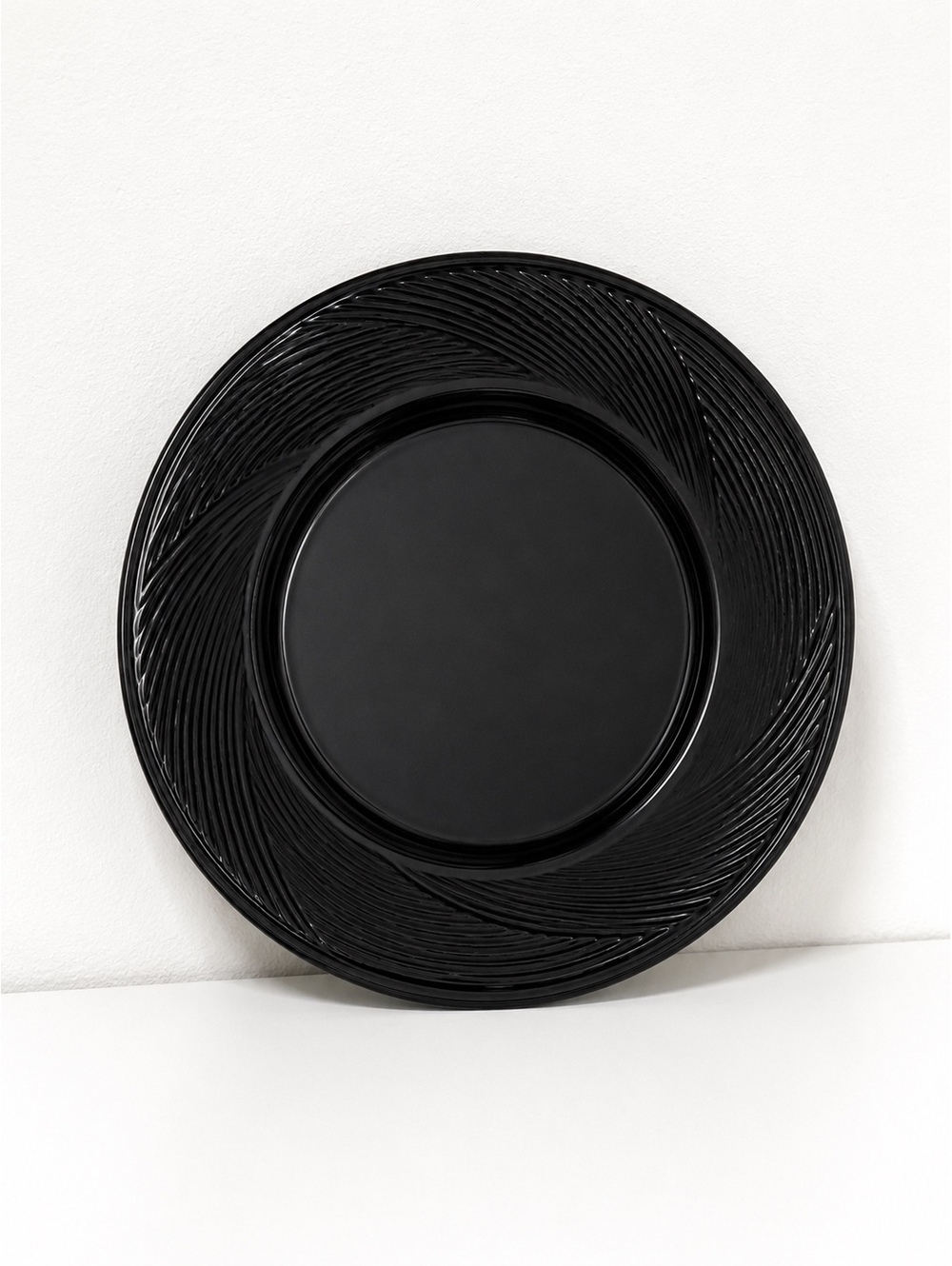 DANSK Midnight Black Large Dinner Plate